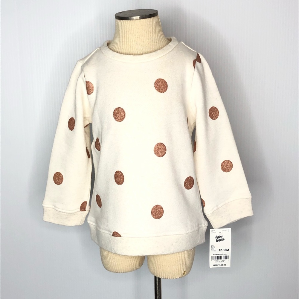 OSHKOSH B’GOSH | Polka Dot Fleece Sweater - Picture 3 of 8